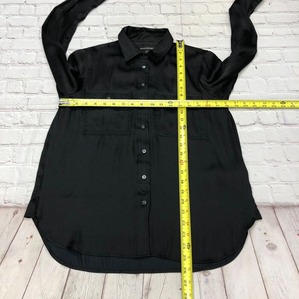 Banana Republic Black Button Down Shirt - Picture 2 of 14